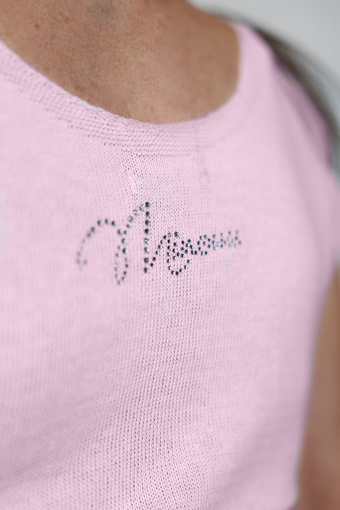 Kobiecy top Dziany Gładki